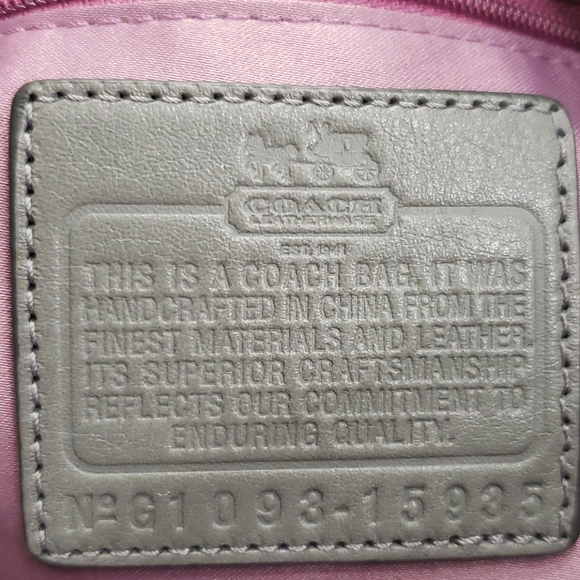Gray/Silver Coach bag - Picture 5 of 9
